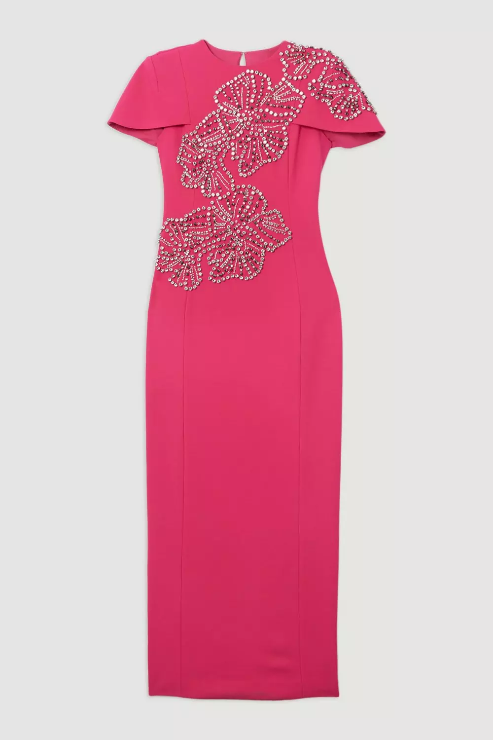 ◆KAREN MILLEN◆ ホルターネックオープンバックドレス/hot pink bkk23429_pink_xl?pdp.template